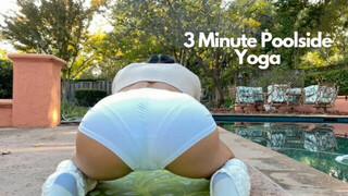 The 3-Minute Poolside Yoga Routine For A Relaxing Start to Your Day