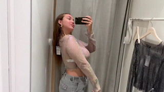 2. 4K Transparent Clothes Haul See through clothing try on