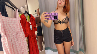 4. See through Lingerie | Transparent Try on Haul At The Mall