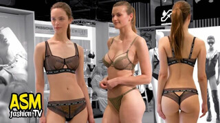 [4k60] Chantelle in SLOW MOTION | Part 1 | Paris Salon International Lingerie Show 2022