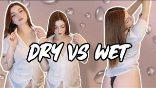 [4K] Transparent Clothes Try-on Haul with Lisa | Wet vs. Dry