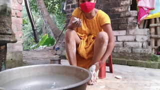 4. bathing vlog Indian housewife