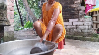 9. bathing vlog Indian housewife