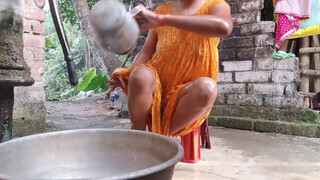 10. bathing vlog Indian housewife