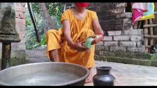 bathing vlog Indian housewife