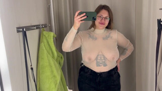 5. [4K] Dressing room Try on Haul | Transparent tops