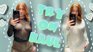 [4K] Transparent Clothes Try on Haul with Lisa | See through try on