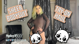 Sheer Bodysuit Review and Try On Haul | SpicyFXXX