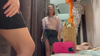 3. Transparent and Seethrough Clothes and Lingerie Try On haul At the mall #2