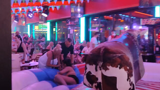 9. funny bull riding in Benidorm September 4th 2023 in Spain