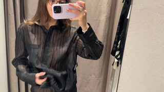 7. Transparent Clothes Try on Haul with Emily