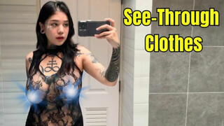 See-Through Try On Haul | Transparent Lingerie and Clothes | Try-On Haul At The Mall #11