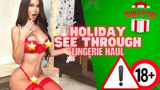 Holiday See-Through Lingerie | Try-On | Haul