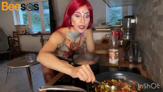 6. Como Cocinar Pasta Con Vegetables // How to Cook Pasta With Vegetables BodyPaint Corazones Hearts