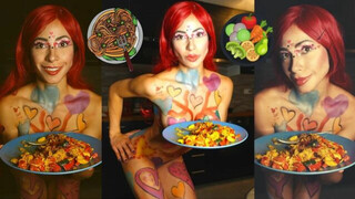 Como Cocinar Pasta Con Vegetables // How to Cook Pasta With Vegetables BodyPaint Corazones Hearts