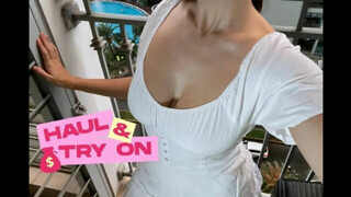 Transparent Haul with Alice | The white dress is wet and dry