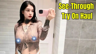 See-Through Try On Haul | Transparent Lingerie and Clothes | Try-On Haul At The Mall #13