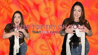 NATALIA REYNOLDS – AMAZON SHEER TOP TRY ON HAUL VOL.2