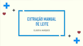 Extração manual de leite