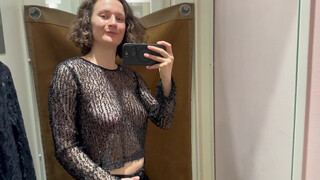 1. See-Through Try On Haul | Transparent Lingerie and Clothes | Try-On Haul At The Mall #15