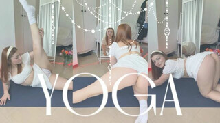 Try-On Haul Yoga Challenge | Morning routine