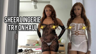 SHEER LINGERIE TRY ON HAUL W/ NATALIA