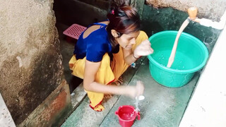 6. नहाना कपड़ा धोना सुबह ठंड में देखो????????| Farha Naaz Real Vlogs