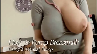 1. pump to get milk from the breast manual