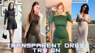 Transparent See Through Dress -Use Your Imagination |Try on haul 2 #sheerdress #Underwear #sundress