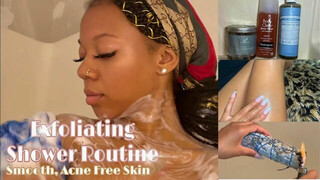 SHOWER ROUTINE | TREATING BODY ACNE (bacne) for SMOOTH, SUPPLE SKIN ✨