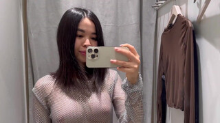 2. Transparent Clothing Try on Haul with Asian girl | see through clothes