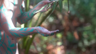 8. Body Painted Naked in Nature