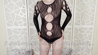 10. Shein Lingerie Try-On Haul and Review! Purple Fringe Dress and Black Rhinestone Teddy