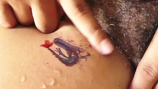 9. How to remove dragon temporary tattoo smooth and relaxing process #satisfying #relaxing #asmr