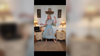 6. Dainty rascal dancing with Vintage late sheer chiffon Gown | Dainty rascal vintage!