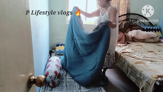 10. Bed cleaning vlog / Kam karte karte thag gayi main ????????#minivlog #vlogginglifestyle #cleaning #nighty