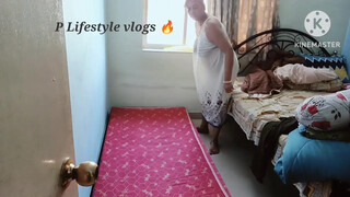 2. Bed cleaning vlog / Kam karte karte thag gayi main ????????#minivlog #vlogginglifestyle #cleaning #nighty