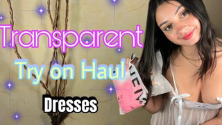 TRANSPARENT TRY ON HAUL (Dresses) | ESPAÑOL