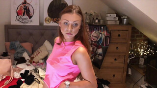3. Pink Top All like before the lingerie try on haul