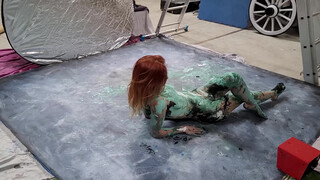 6. The Untold Story: Behind the Scenes of an Epic Bodypainting Shoot with French Model