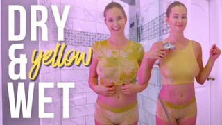 Dry&Wet Try On Haul | Yellow Wet Tops | Shower with Stella