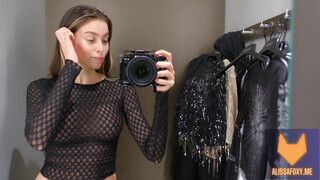 6. SEE-THROUGH TRY ON IN FITTING ROOM 4K | TRANSPARENT CLOTHES