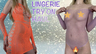 Shein Lingerie Try-On Haul and Review! Purple Rhinestone Teddy and Orange Butterfly Tube Dress