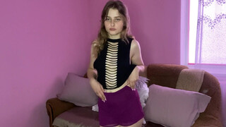 8. Lina – Back to school HAUL TRY ON with nipple and tits test