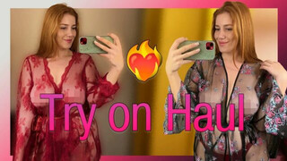 [4K] Transparent Try-on Haul | See through Try-on with Katy