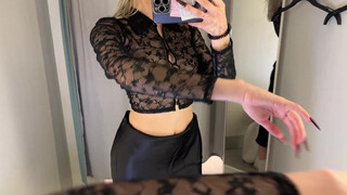 8. Dressing Room Try on haul | Transparent Clothes | At the Mall