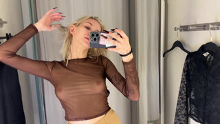 2. Dressing Room Try on haul | Transparent Clothes | At the Mall