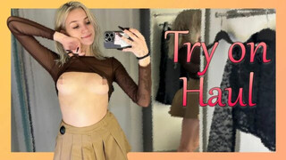 Dressing Room Try on haul | Transparent Clothes | At the Mall
