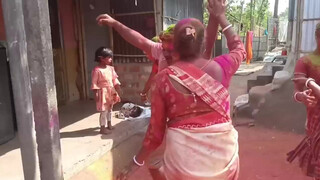 4. Gaon Ki Jabardast Holi Putai video/family with Holi video/Holi vlog 2023/happy holi/Holi putai