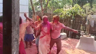 6. Gaon Ki Jabardast Holi Putai video/family with Holi video/Holi vlog 2023/happy holi/Holi putai